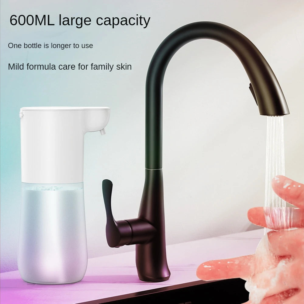 Automatic Foaming Soap Dispenser,4-Level Adjustable Foam ,650ML/22oz Touchless Hand & Dish Soap Dispenser for Office,Hotel, Home