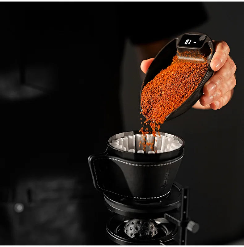 MHW-3BOMBER MVE Coffee Electronic Scale Weighing Bean Display Plate Hand Brewed Bean Dish Spray Bottle Set