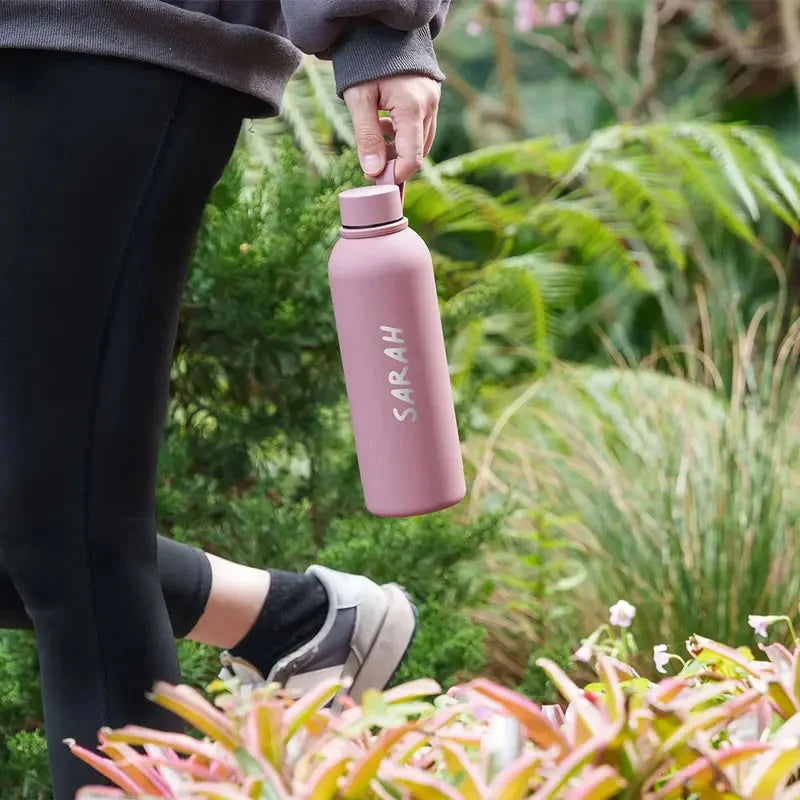 Custom Portable Insulated Cup Personalized Name Logo Thermal Mug For Christmas Halloween Birthday Gift Travel Sport Drinkware