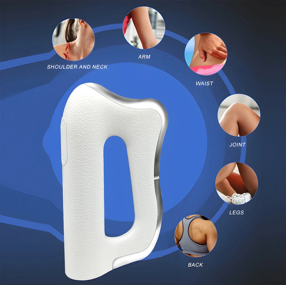 2025 Electric Fascia Massager Body Scraping Warm compress Vibration Muscle  Relaxation Body Lifting Guasha Massage Knife tool