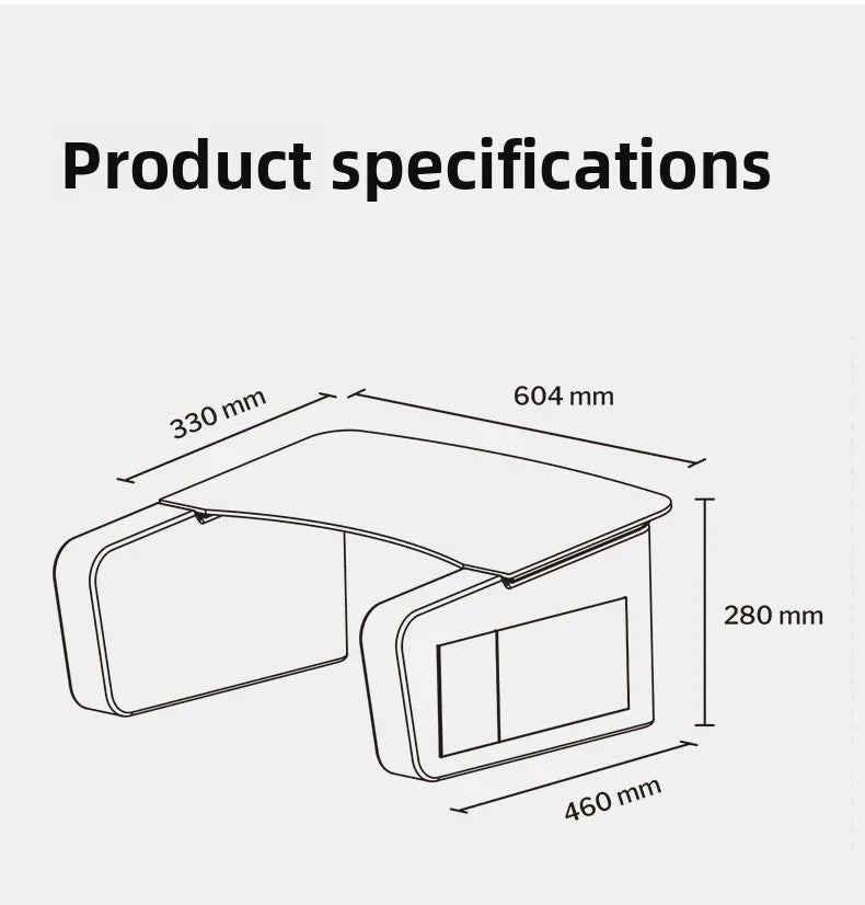 Multi-Functional Knee Laptop Desk Lazy Sofa Tray Table Bed Writing Stand Reading Gaming Table for Small Space Use