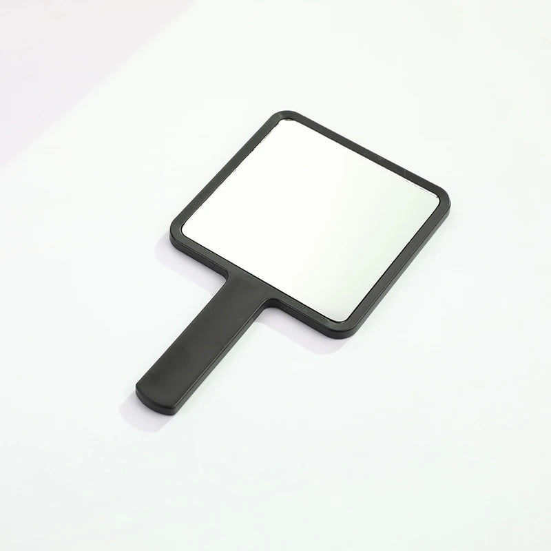 Eyelash Extensions Handheld Mirror Custom Logo Square Shape SPA Salon Personalized Compact Makeup Mirrors With Handle