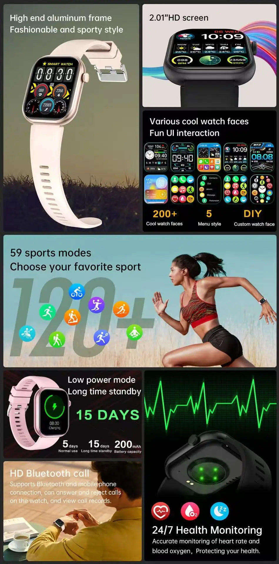 2025 New Watch 10 NFC Bluetooth Call Smart Watch Women Men Heart Rate Voice Assistant 100+Sports Ladies Smartwatch For Xioami