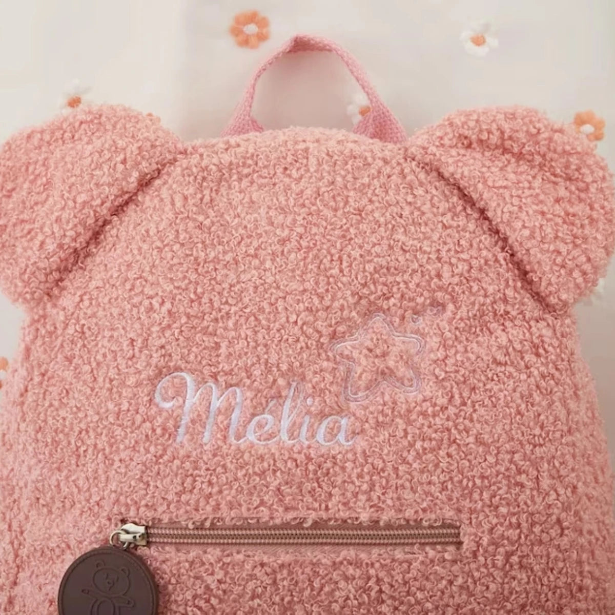 Personalized Custom name Embroidered Newborn letter Nursery Baby Bear backpack Cute cartoon Bag Gifts  Boy Girl children