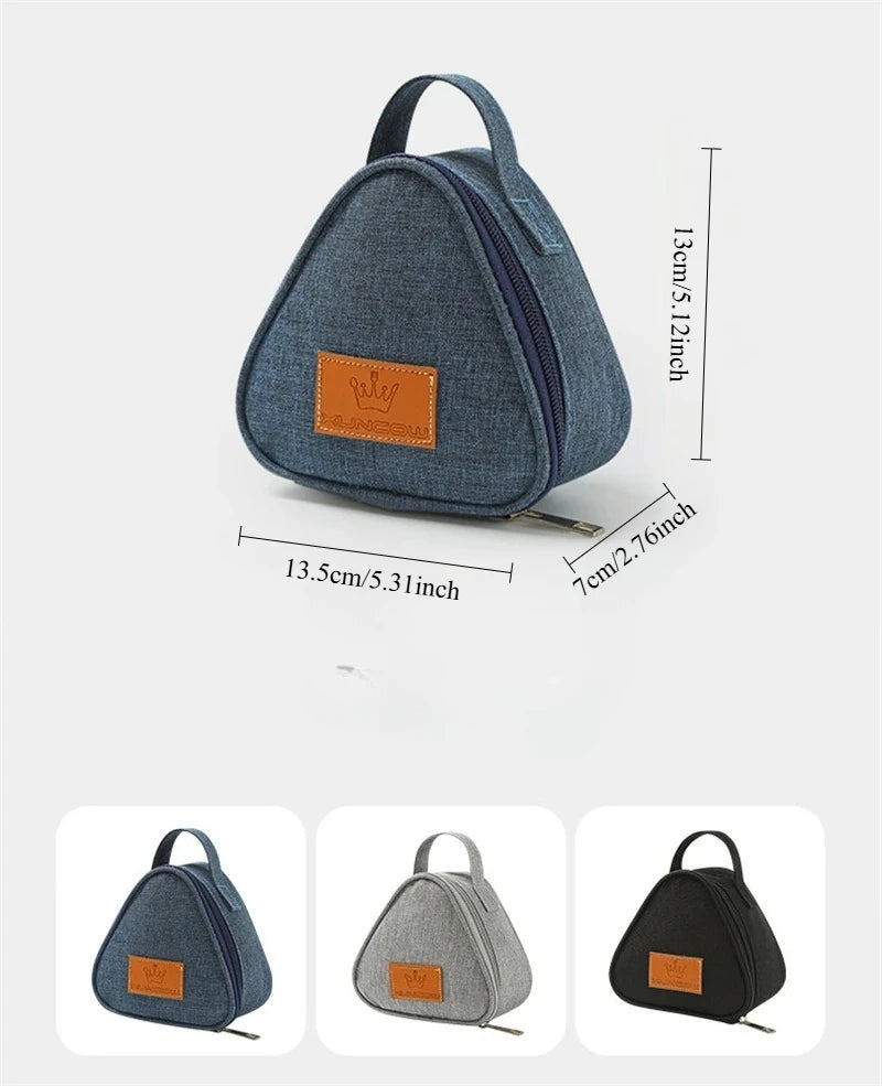 portable triangle insulation bag Rice and vegetable roll bag lunch bag milk sandwich egg breakfast bag insulation bag