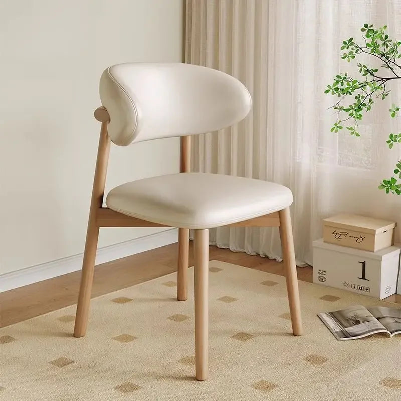 Lounge Vanity Dining Room Chairs Office Single Gamer Home Kitchen Chair Wooden Design Chaises Salle Manger Furniture XR50CY