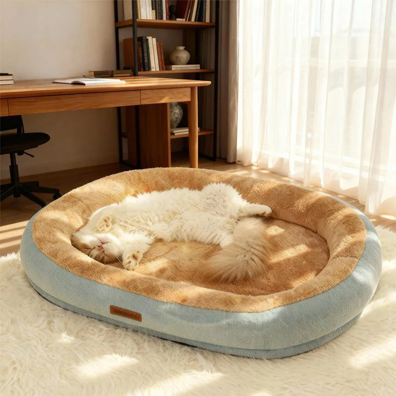 Winter Warm Small Dog Kennel Sleeping Puppy Cushion Cat Supplies  Accessories Washable Calming Sofa Cat Dog Pet Bed