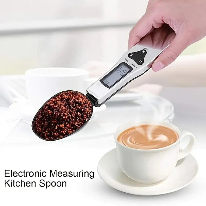 500/0.1 Digital Spoon Scale High-precision Switchable Stainless Steel Measuring Spoon Baking Food Electronic Kitchen Scale