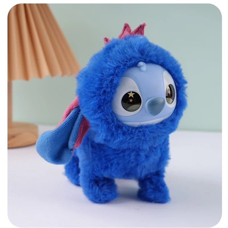 Plush Toys Walking Stitch Toys Interactive Electronic Pet Plush Toy Stitch Toy Puppy Woof and Moving Animated Nodding Head Gifts
