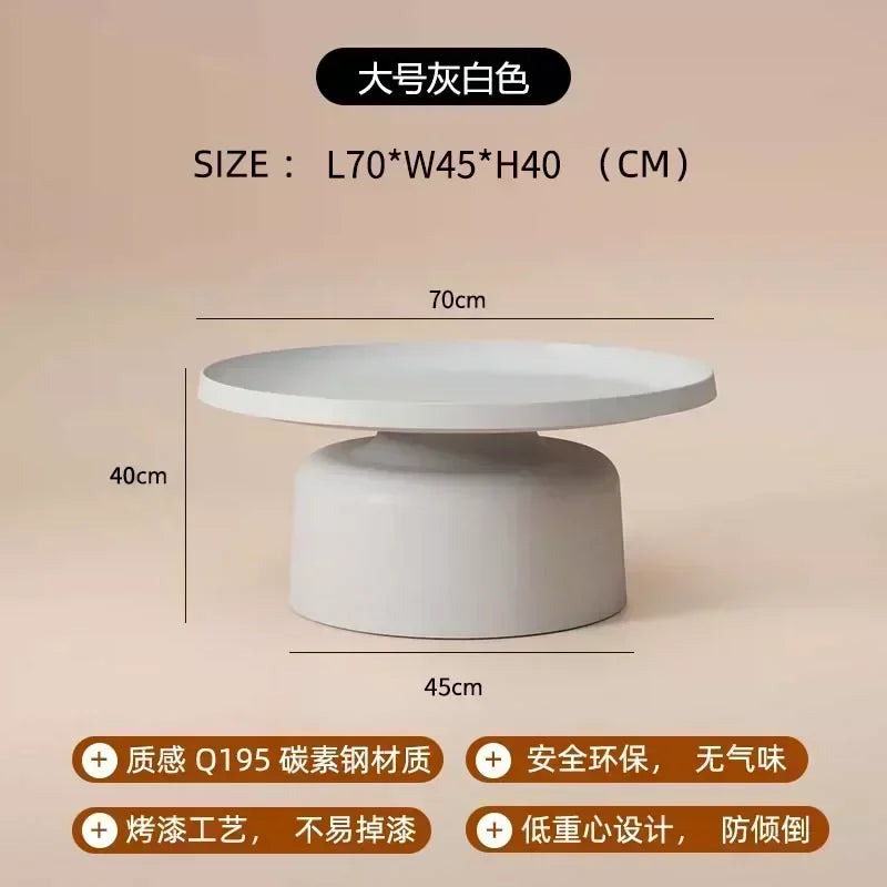 Hot Sale Nordic Coffee Table, Creative Round Living Room Table, High-end Light Luxury Side Desk, Modern Simple Furniture 121