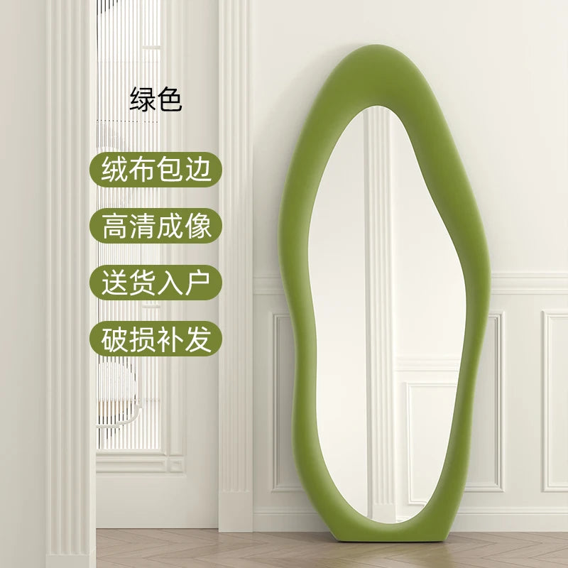 Oval Bed Room Mirrors Full Body Standing Nordic Design Luxury Mirrors Full Body Living Room Espejos Decorativos Room Decoration