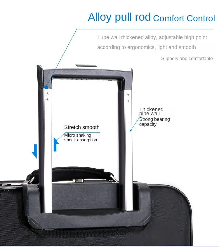 Large capacity Travel Suitcase Trolley Bag Waterproof Oxford Rolling Luggage Universal wheels 20 inch Cabin Carry on Luggage