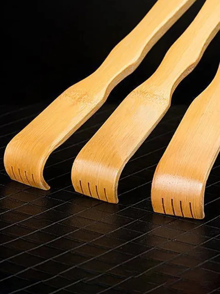 Bamboo Back Scratcher Aid Stick Scratching Massage Roller Long Wooden Body Large Stick for Men and Women Back Scratcher Massager