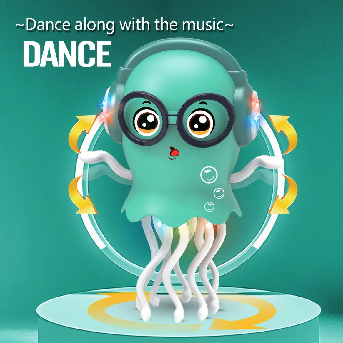 Magical Dancing Octopus Interactive Electric Octopus Toy with Music Light Dancing Electronic Pet Stress Relief Gift Home Decorat