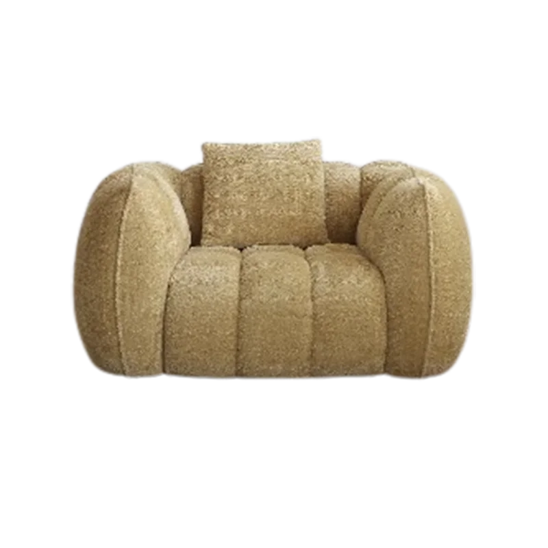Yellow Portable Foam Chairs Fabric Living Room Puffs Nordic Lounge Chairs Sofa Floor Bedroom Cadeiras De Sala De Estar Furniture