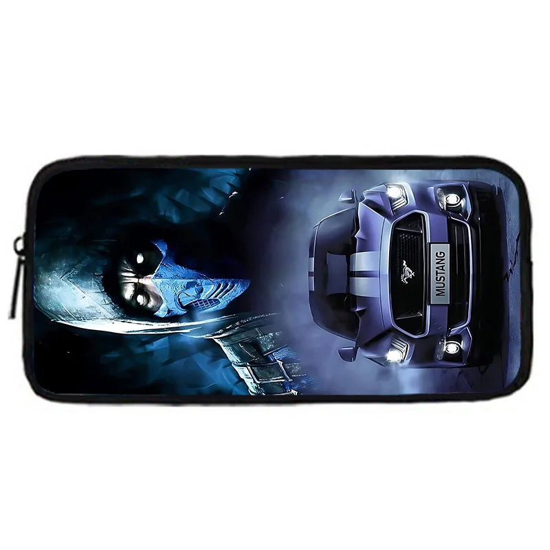 Child School Backpack with Fashion M-Mustangs car logo Lunch Bags ,Pencil Bags ,School Bags for Boys Girls Best Gift