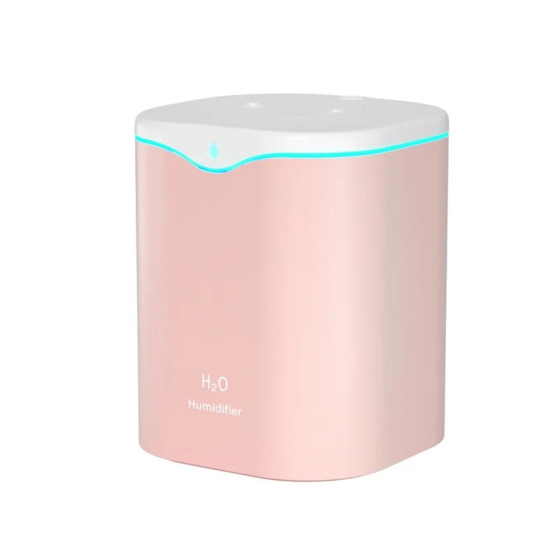 2000ML USB Air Humidifier Large Capacity Home Office Double Spray Port Essential Oil Diffuser Aroma Humificador Mist Fogger