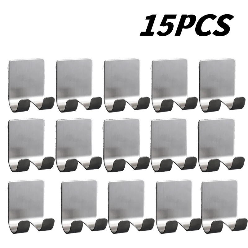 1-15PCS No-Punch Razor Holder Adhesive Razor Storage Hook Bathroom Razor Waterproof Wall Hook Bathroom Shelf Razor Holder