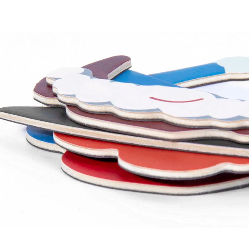 Magnetic 3D Puzzle Children Dress Up Change Facial Expression Game Iron Box Jigsaw Early Education Imagination Toys Girls Gifts