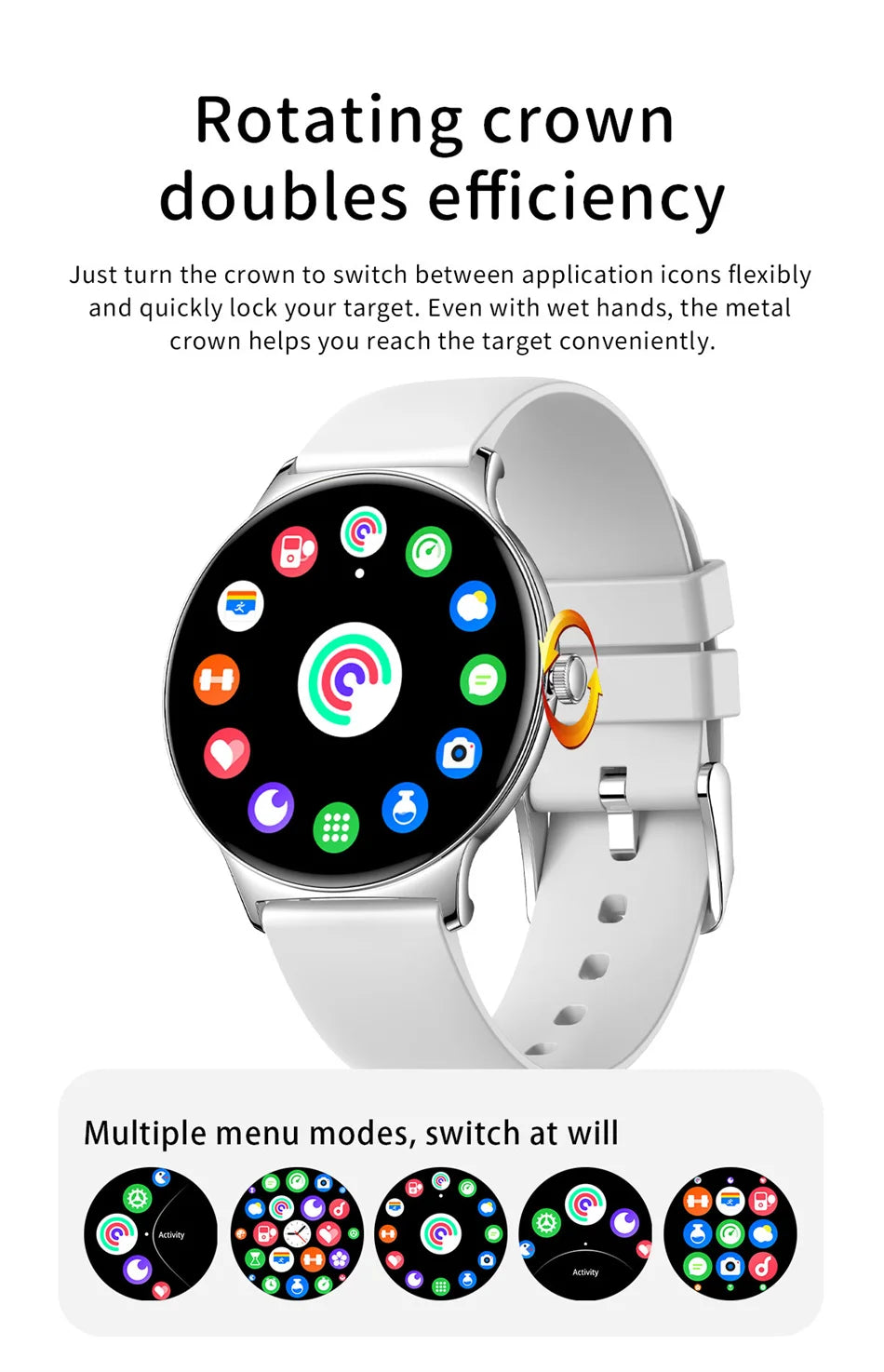 For Huawei Xiaomi New Ultra Thin Smart Watch Women Screen Always Display Time Sports Bracelet Bluetooth Call Fashion Smartwatch