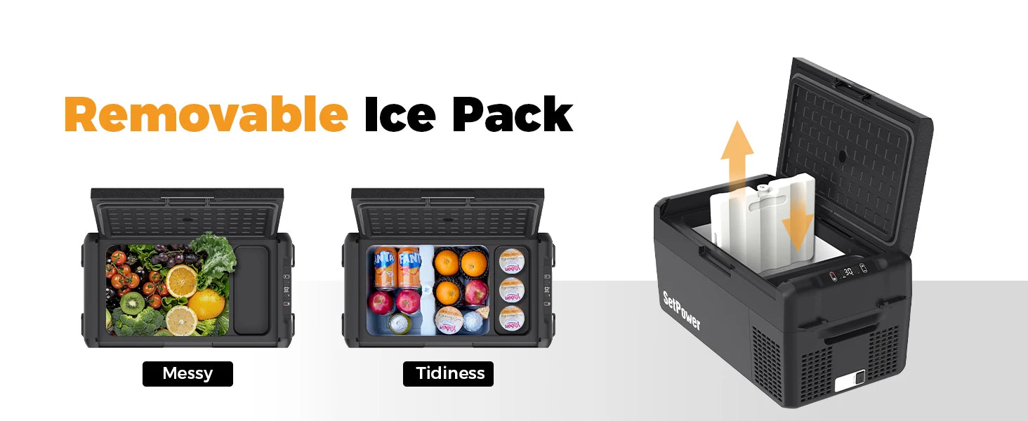 RF25 25L Fridge Portable Car Refrigerator Electric Cooler Freezer App Control Small Car Travel Camping RV Truck 12/24V