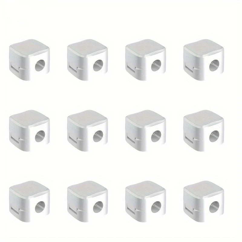 6/12/18pcs Cord Organizer Holder Magnetic Desktop Cable Clip Management Hidden Phone Charging Cord Holder For Kitchen Appliances