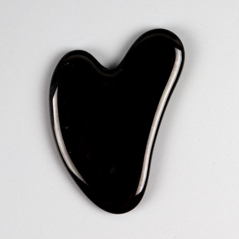 Heart Guasha Stone Face Rose Quartz Jade Massage Tool Chin Nose Lifting Firming Scraping Board Massage Facial Health Care Skin