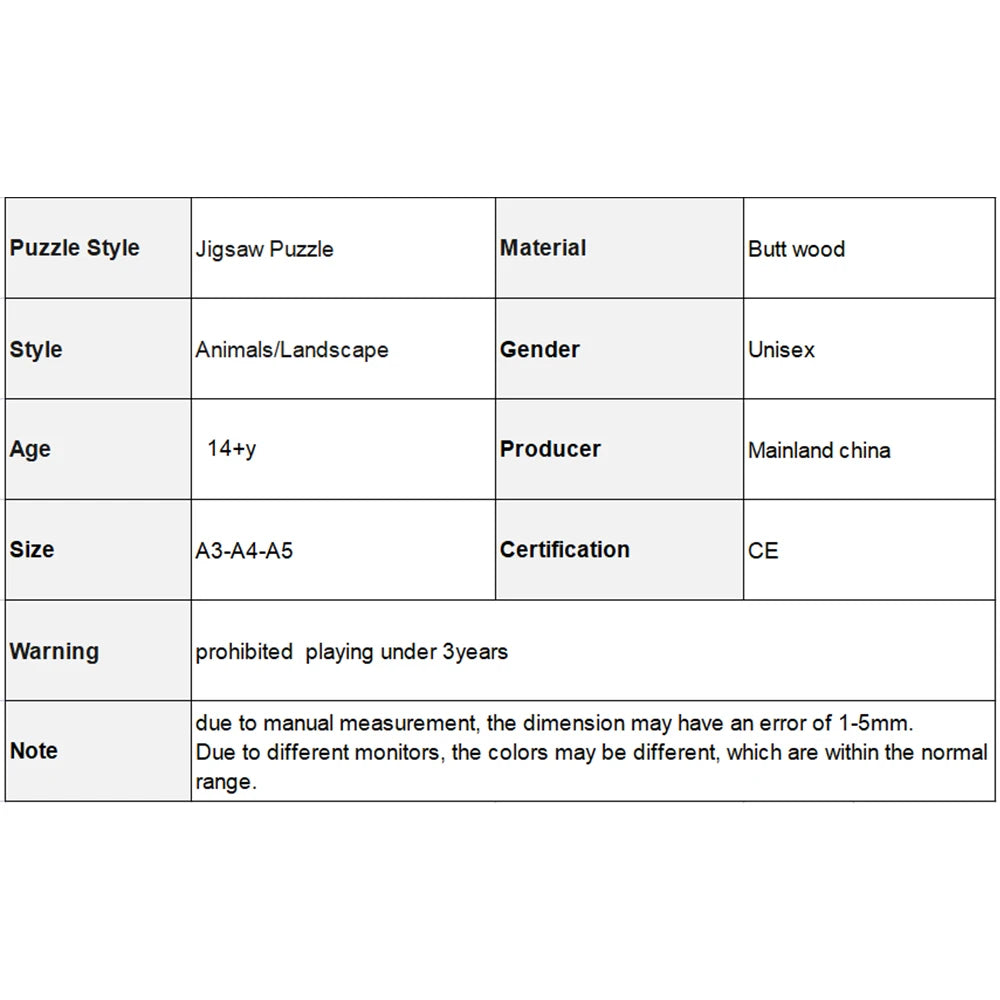 Wooden Puzzle Penguin Exquisite Gift Box with Irregular Shaped Animal Puzzle Gifts for Family Interaction and Adult StressRelief