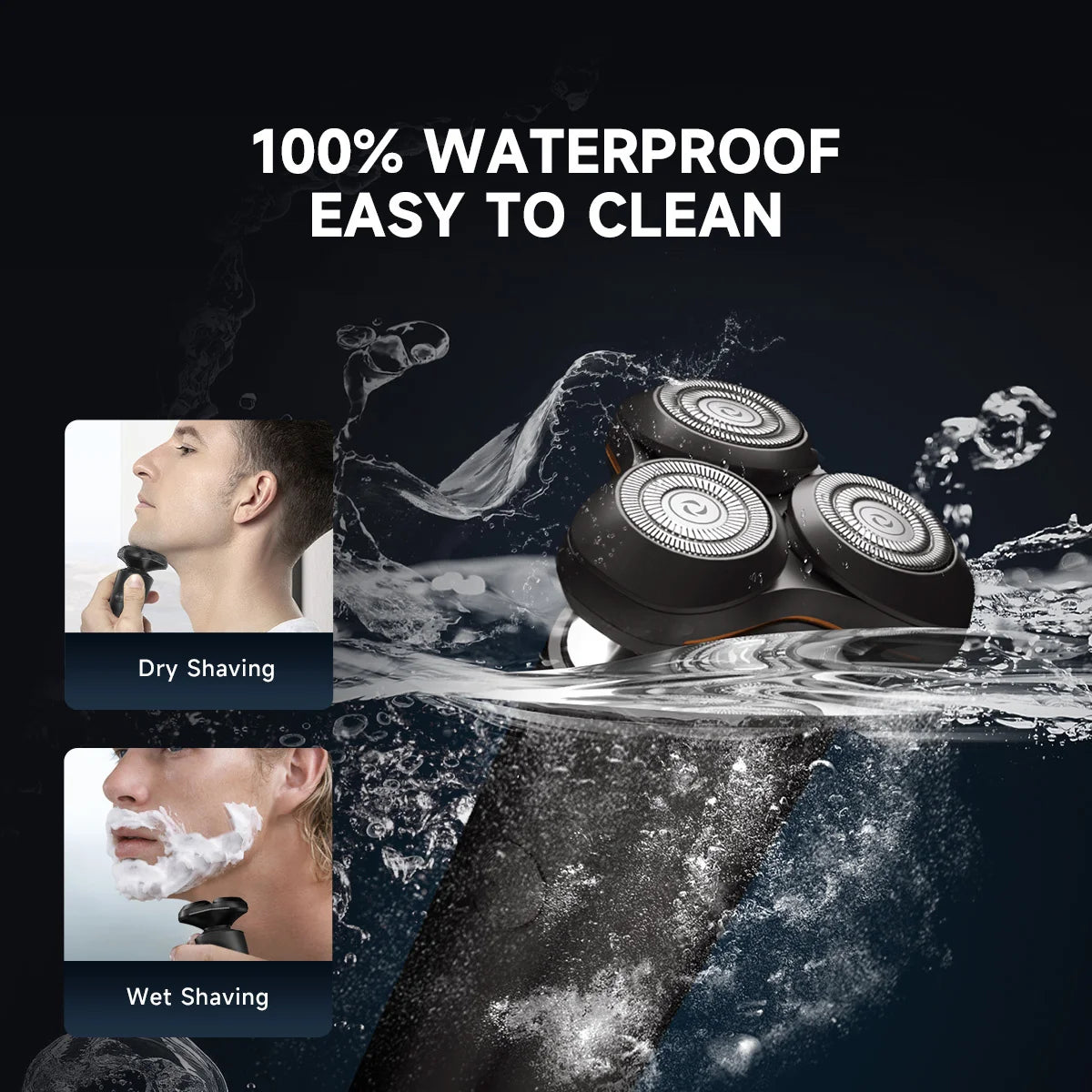 ENCHEN X8S-C Electric Shaver With 4 Replacement Heads Multi-Purpose Waterproof Type-C Rechargeable Portable Men Beard Trimmer