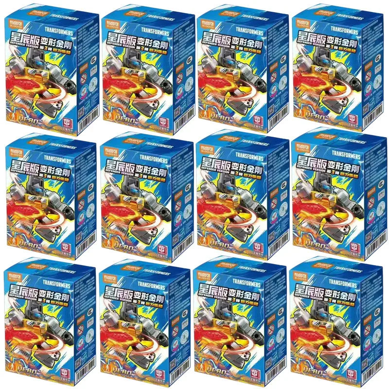 Original BLOKEES Defender Version 1-4 Transformer Building Blocks Toys 5.5cm Mini CORONATION Starscream Bumblebee Action Figure