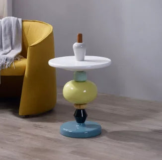 X&D Nordic Creative Solid Wood Baking Varnish Modern Simple Sofa Movable Corner Designer Net Brown Sugar Gourd Small Tea Table