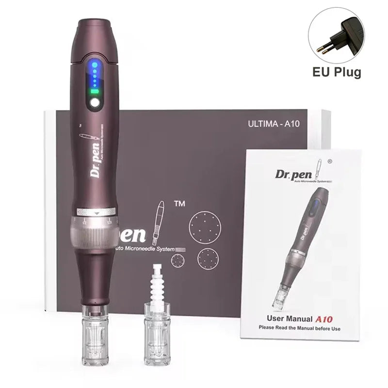 Original Dr.pen Ultima A10 With 2pcs Cartridge Wireless Skin Care Derma Pen Micro Microneedle Skin Pen Skin Rejuvenation Machine
