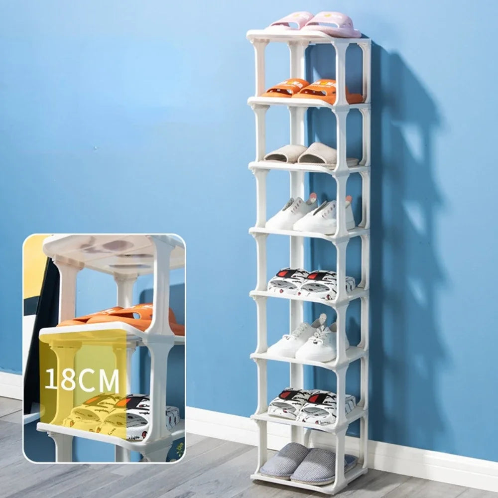 Shoe Rack Storage Organizer Household Living Room Vertical Shoes Rack Storage Cabinet Cabinets Removable Household Shoe Rack