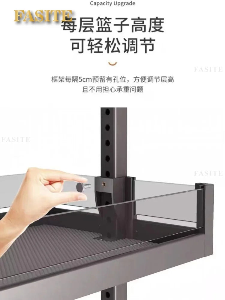 Tall Cabinet Big Monster Storage Kitchen Cabinet Slide Rail Snack Drawer