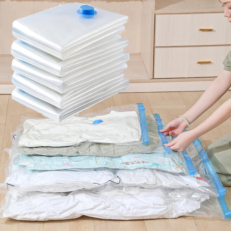 1Pcs Vacuum Storage Bags For Clothes Bedding Space Saving Bags Storage Vacuum Seal Packet Folding Compressed Organizer Bag