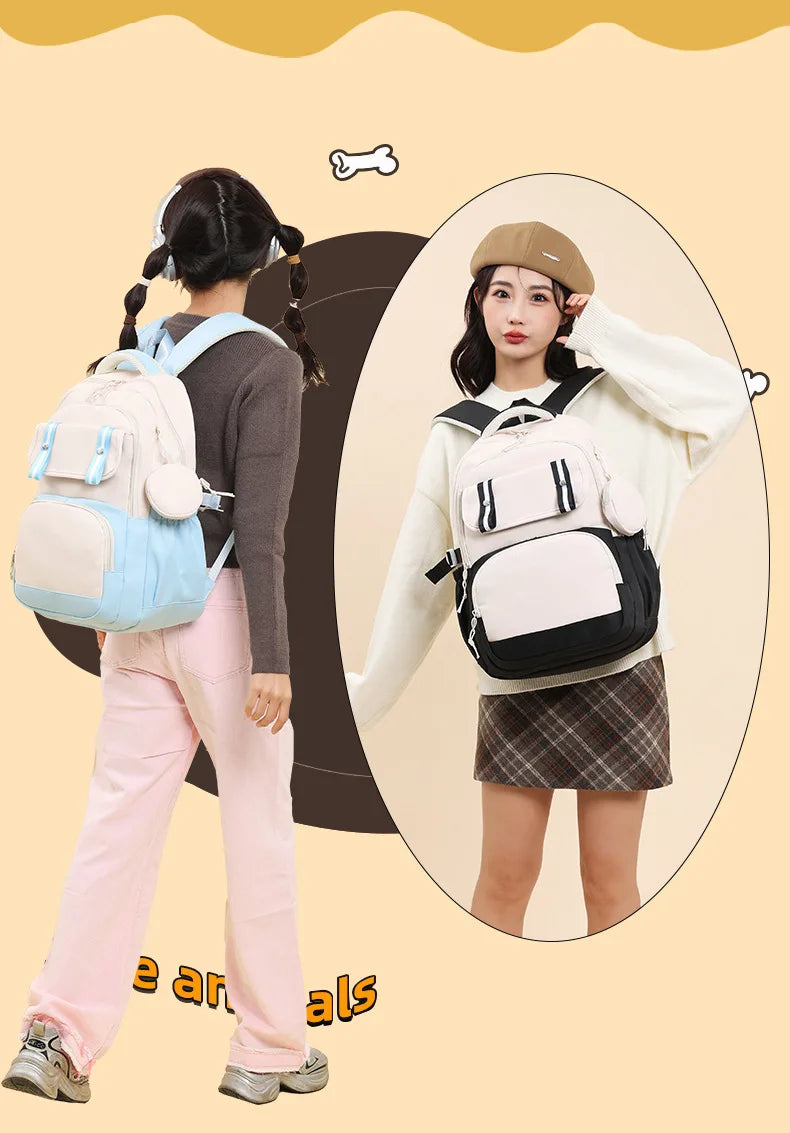 Minnie Mouse Disney Backpacks Mochilas Aestethic Backpacks for Teenager Canvas Laptop Backpack School Student Kawaii Bag Gift