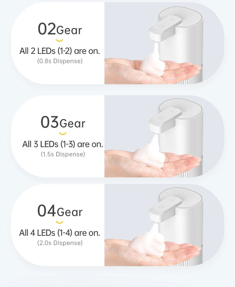 Automatic Soap Dispenser Touchless Foaming Soap Dispenser 380ml USB Rechargeable Electric Foam Soap Dispenser Drip/Foam Optional