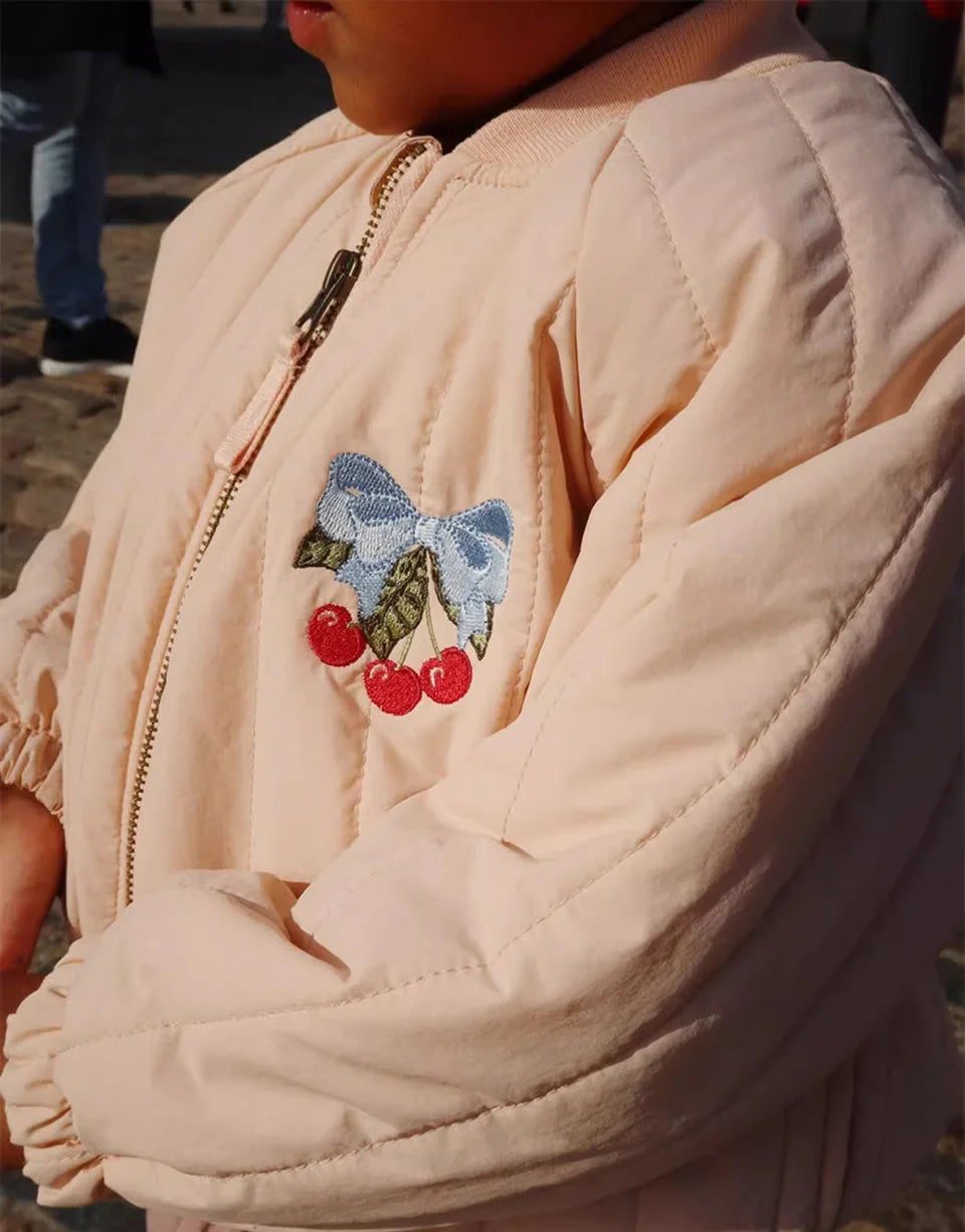 2025 KS Winter Baby Boys Cartoon Lambswool Jackets Kids Cotton Clothes Girls Jackets Outerwear Coats Boys Flight Suit Jackets