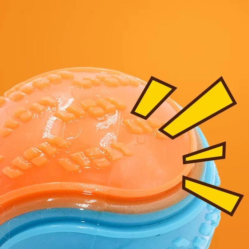 Dogs Chew Ball Interactive Toys Soft TPR Toys for Dog Pet Teeth Cleaning Bite Resistance Squeaky Dog Ball Toy Pet Products