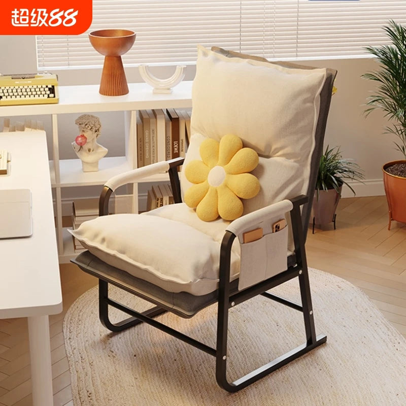 Comfortable Computer Chair Home Ergonomic Office Long Sitting Single Study Adjustable Reclining Desk Gaming Lumbar Support
