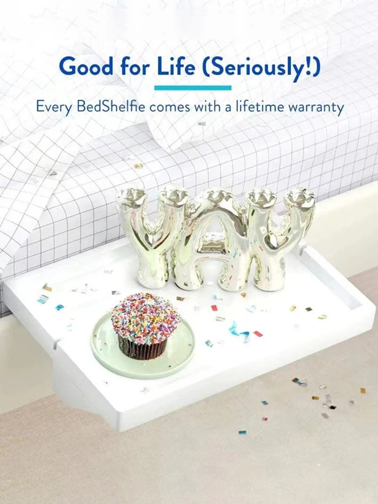 1 Bedside Shelf, Suitable For Bed, Dormitory, School, Home Storage Tray Storage Box, Bedside Table, Storage And Finishing