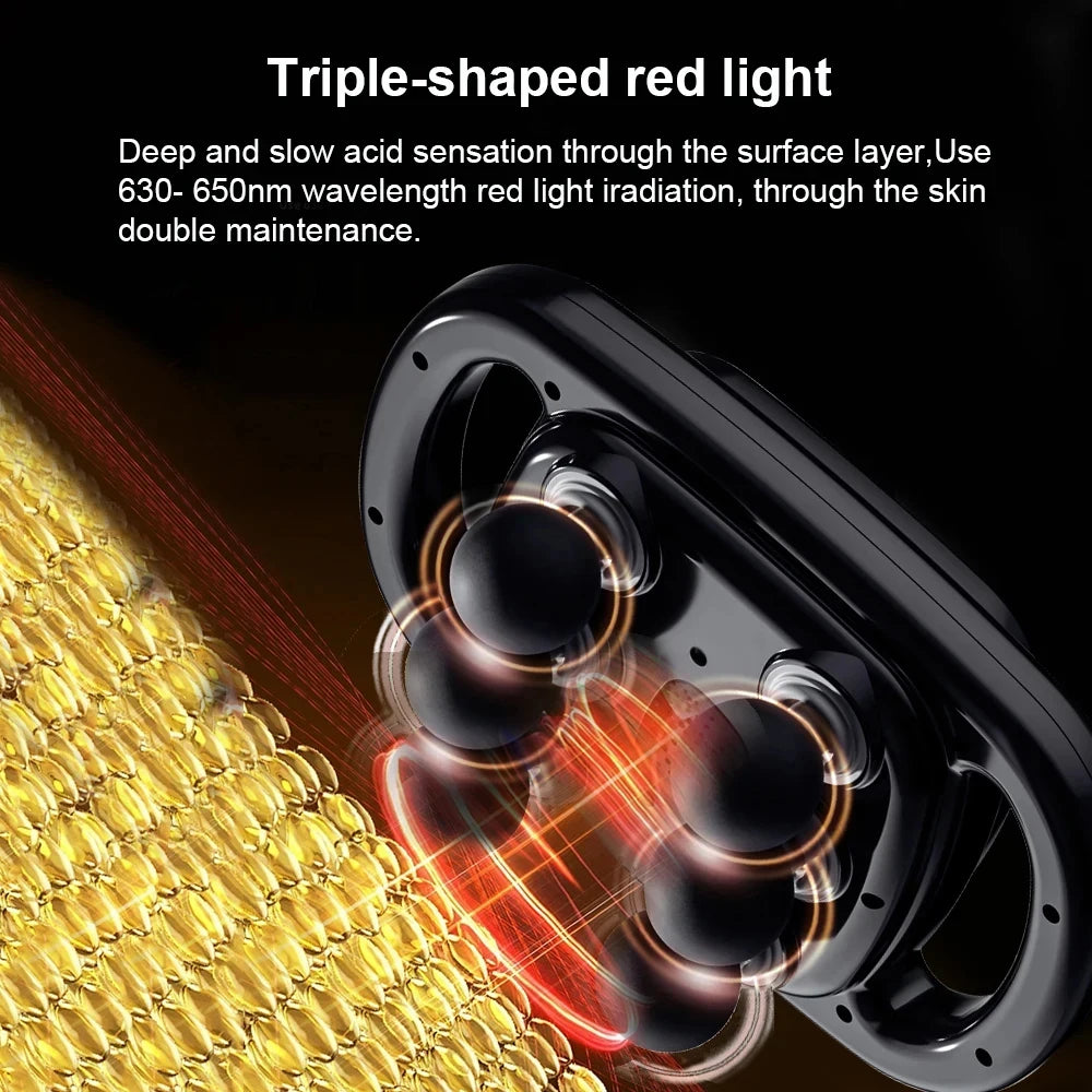 6-Head Muscle Massager for Deep Tissue Percussion & Relaxation, Body Tension from Neck, Shoulders, Legs