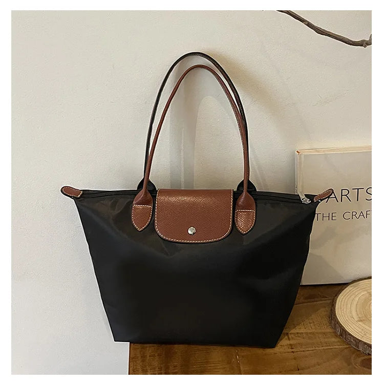 Women's shoulder bag new large-capacity tote bag armpit bag female Longxiang bag fashionable handbag