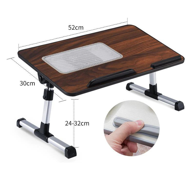Multi-functional Laptop Desk Portable Adjustable Laptop Stand Study Table Foldable Bed Desk for Bed Sofa Tea Serving Table Stand