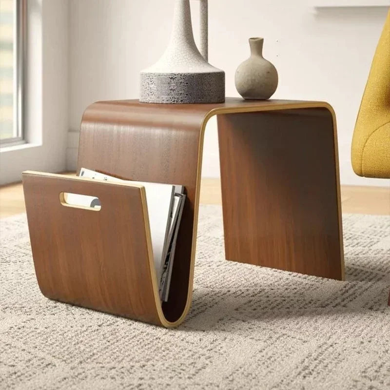 Minimalist Nordic Coffee Table Chic Solid Wood Centerpiece Ideal for Living Rooms and Balcony Corners Simple and Elegant