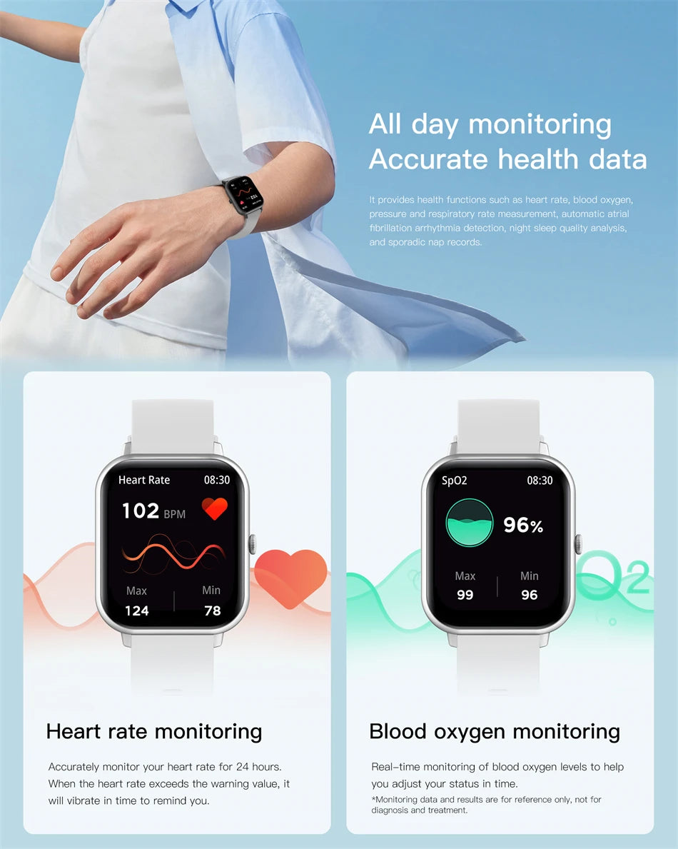 For Xiaomi Watch 5 Upgraded Smart Watch Men Woman Bluetooth Call Sports Fitness Heart Rate IP68 Waterproof Smart Watch 2026 New