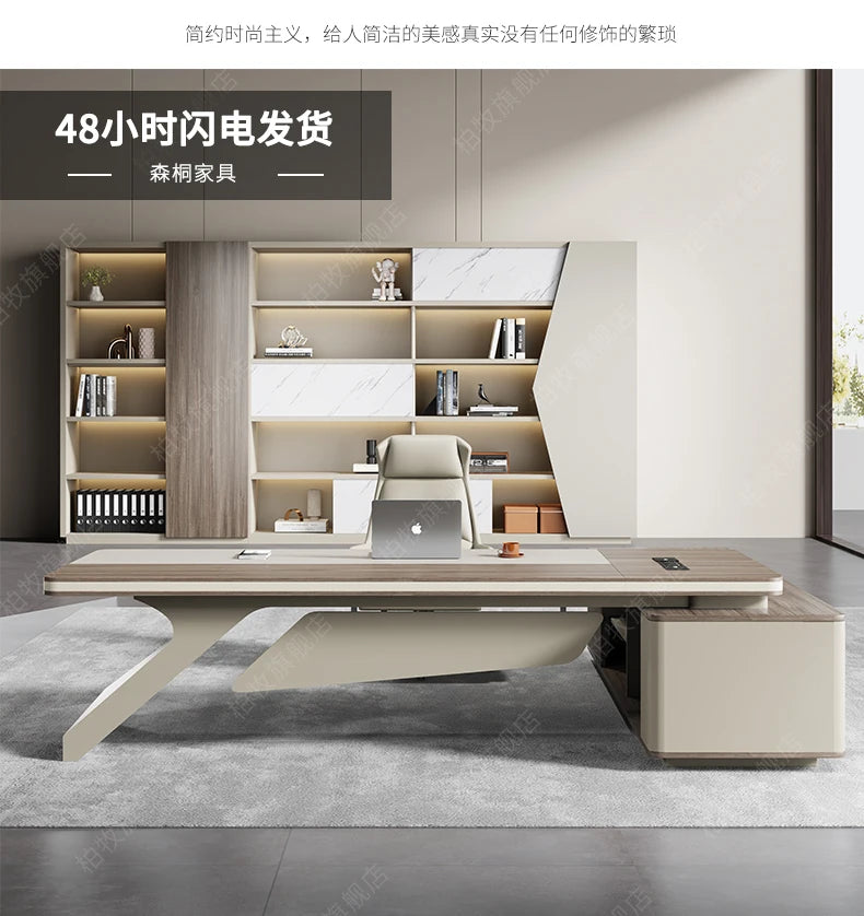Organizer Designer Office Tablet Asthetic Monitor Executive Office Desk Study Gaming Escritorios De Computadora Furniture