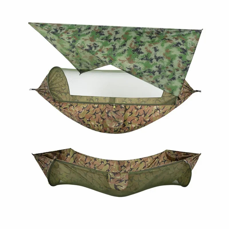 Camping Hammock with Mosquito Net and Rain Fly Tarp,hammock chair swing chair outdoor for Backpacking, Survival,Travel