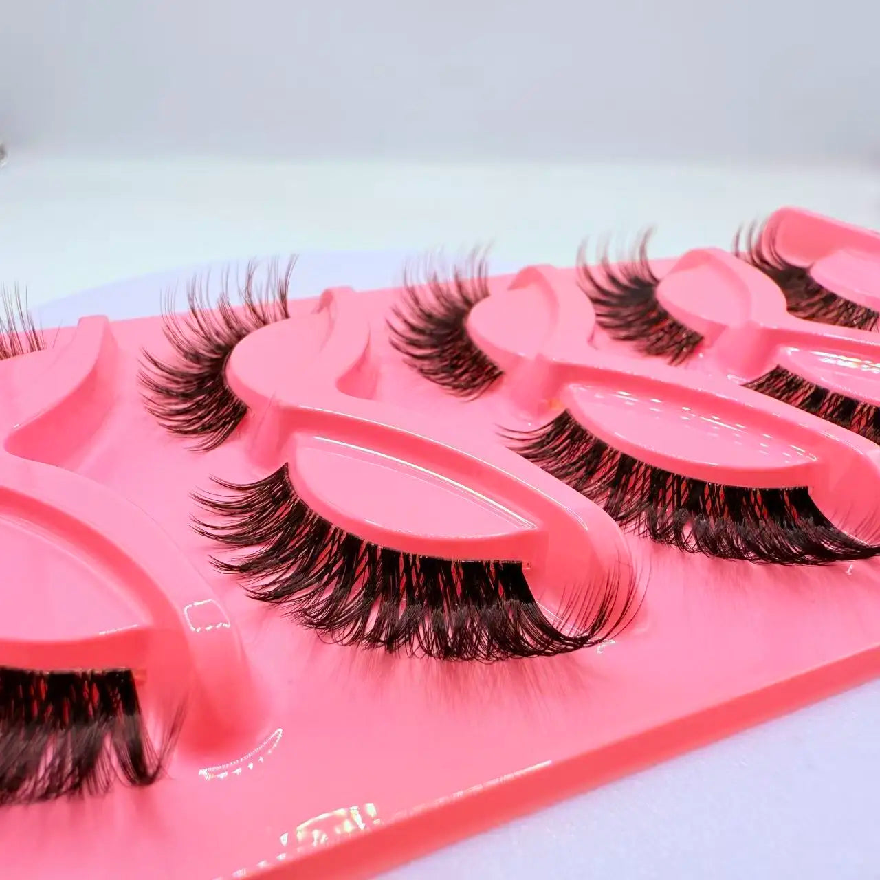 5 Pairs Volume Dramatic False Eyelashes Long Thick Wispy Eye Lashes for Stage Performance Party Cosplay Halloween Makeup