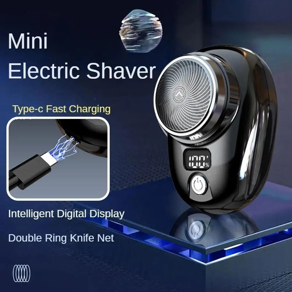 Electric Travel Shaver Portable Razor Man Wet And Dry Usb Rechargeable Shaver Typec Charging Shaving Machine Mini For Men